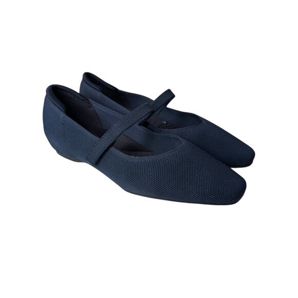 Cusolemore NEW Blue Mary Jane Knit Ballet Shoes Women’s 8.5 Arch Support Comfort - Picture 2 of 7